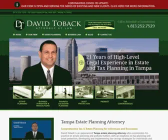 Davidtobacklaw.com(David Toback) Screenshot