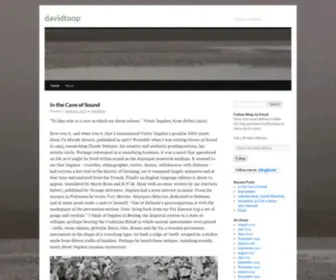 Davidtoopblog.com(A sinister resonance) Screenshot