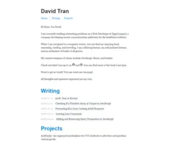 Davidtranscend.com(David Tran) Screenshot