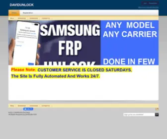 Davidunlock.com(DAVIDUNLOCK) Screenshot