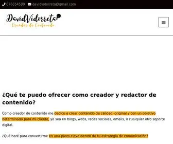 Davidvidorreta.com(David Vidorreta) Screenshot