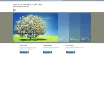 DavidwurstcPa.com(A professional tax and accounting firm) Screenshot