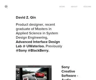 Davidzqin.com(David Z) Screenshot