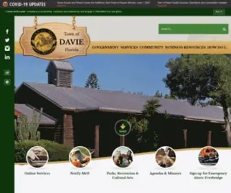 Davie-FL.gov(Davie, FL) Screenshot