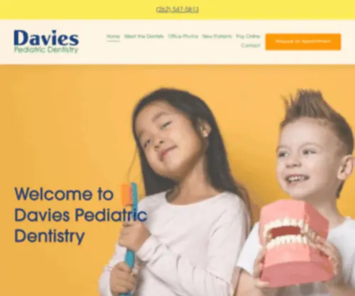 Daviespedo.com(Davies Pediatric Dentistry) Screenshot