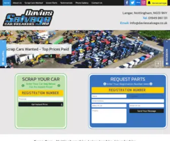 Daviessalvage.co.uk(Davies Salvage Ltd) Screenshot