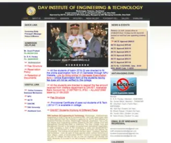 Davietpalamau.org(DAVIET Institute of Engineering & Technology) Screenshot