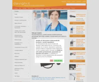 Davighi.it(Negozio on line di prodotti medicali) Screenshot