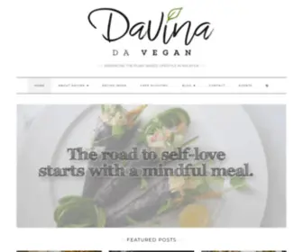 Davinadavegan.com(Davina Da Vegan) Screenshot