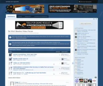 Davinci-Resolve-Forum.de(Da Vinci Resolve Video Forum) Screenshot