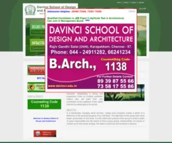 Davinci.edu.in(Affiliated to Anna University) Screenshot