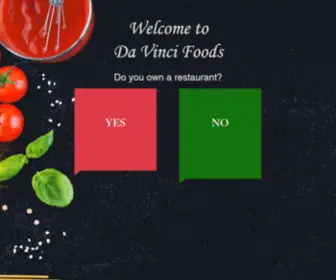 Davincifoodsusa.com(LANDING PAGE) Screenshot