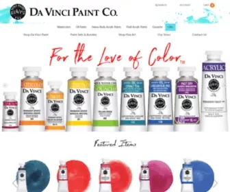 Davincipaints.com(Da Vinci Paints) Screenshot