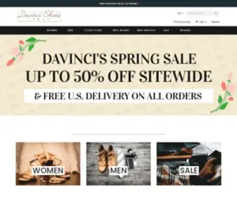 Davincishoesvillage.com(Italian leather sandals) Screenshot