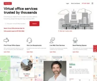 Davincivirtual.com(Virtual Office Space & Services) Screenshot
