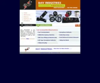 Davindustries.com(Manufacturer of Test Terminal Block) Screenshot