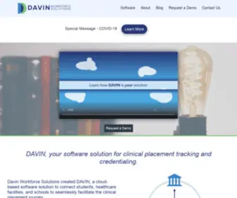 Davinhealthcare.com(Credentialing Software for Clincal Programs) Screenshot