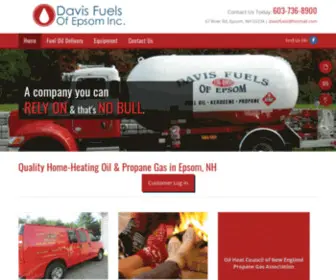 Davis-Fuels.com(Propane Gas) Screenshot