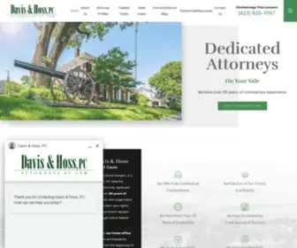 Davis-Hoss.com(Chattanooga Criminal Defense Attorneys) Screenshot