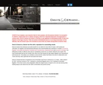 Davisandceriani.com(Davis & Ceriani Denver Commercial Litigation and Transactional Lawyers) Screenshot