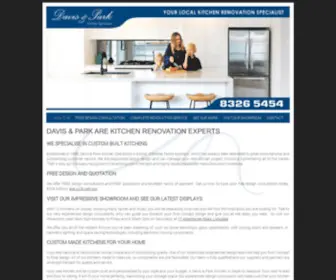 Davisandparkkitchens.com.au(Customised Kitchens Adelaide) Screenshot