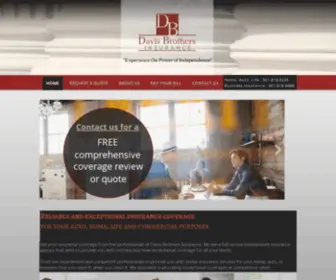 Davisbrothersins.com(Davis Brothers Insurance) Screenshot