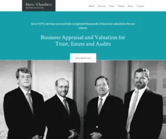 Davischambers.com(Business Valuation & Appraisals) Screenshot