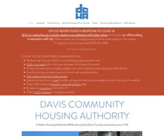 Daviscommunityhousing.com(Davis Community Housing Authority) Screenshot