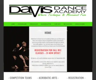 Davisdanceacademy.com(Where technique and movement fuse) Screenshot