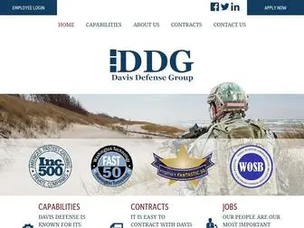 Davisdefense.com(Davis Defense Group) Screenshot