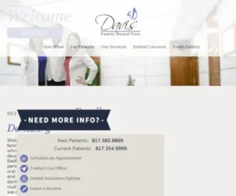 Davisfamilydentists.com(Davis Family Dental Care) Screenshot