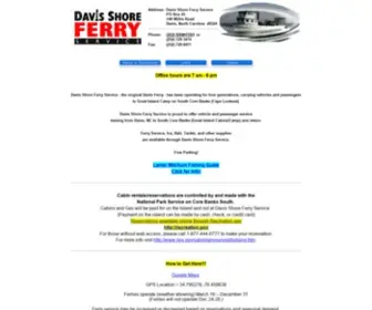 Davisferry.com(Davis Shore Ferry Service Home) Screenshot