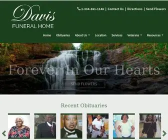 Davisfhofalabama.com(Davis Funeral Home) Screenshot