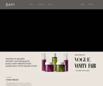 Daviskin.com(Skin Care Products) Screenshot