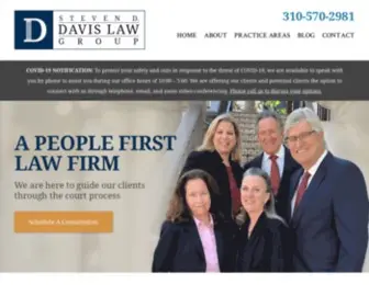 Davislawapc.com(Culver City Personal Injury Attorney) Screenshot