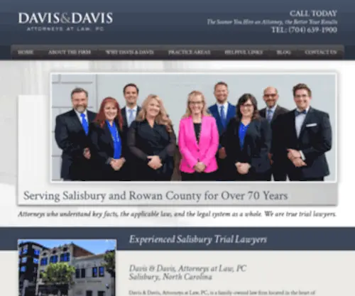 Davislawfirmnc.com(Davis & Davis) Screenshot