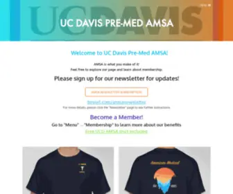 Davispremedamsa.org(UCD AMSA) Screenshot