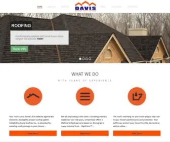 Davisroofing.com(Roofing Contractors Serving Homer Glen) Screenshot