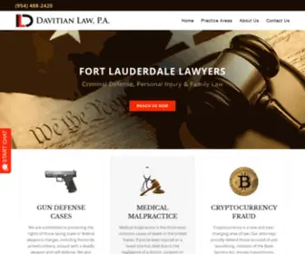 Davitianlaw.com(Fort Lauderdale Criminal Defense Attorney) Screenshot