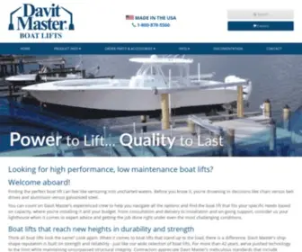 Davitmaster.com(Davit Master Boat Lifts) Screenshot