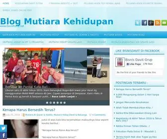 Davitputra.net(Panen Kata Mutiara Kehidupan dari Bisnis Online) Screenshot