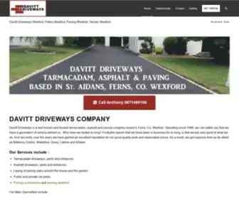 Davittdriveways.com(Davitt Driveways) Screenshot