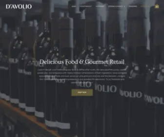Davolios.com(D'Avolio Purveyors of fine Olive Oils) Screenshot