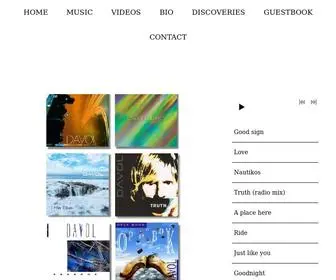 Davolmusic.com(Home page of) Screenshot