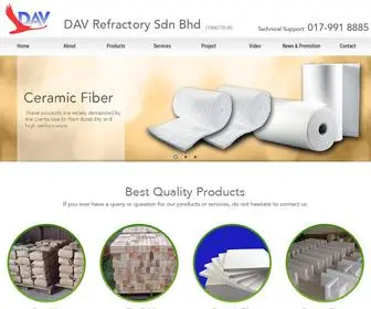 Davrefractory.com(Insulation Material Supplier Selangor) Screenshot