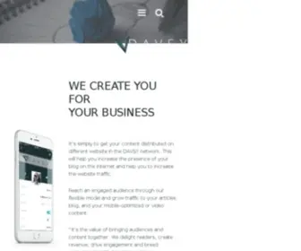Davsy.com(Content Marketing Platform) Screenshot