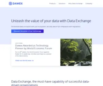 Dawex.com(Create data ecosystems with dawex) Screenshot