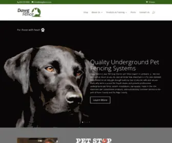 Dawgfence.com(Pet Stop Electric Pet Fence in Lombard) Screenshot