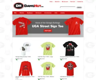 Dawghut.com(Georgia Bulldogs Apparel and Gear) Screenshot