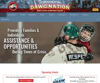 Dawgnationhockey.org(Because of you) Screenshot